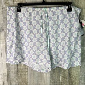 NOTTINIANCHE Size XL (1)Light Blue-Green (1)Purple & White Sleep Shorts